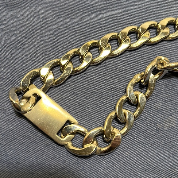 Chrome chain choker necklace - Picture 3 of 5